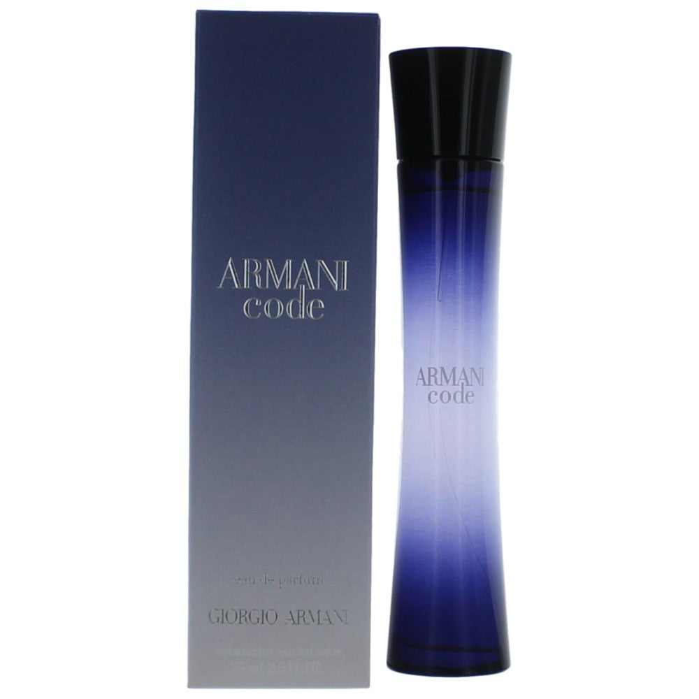 Bottle of Armani Code by Giorgio Armani, 2.5 oz Eau De Parfum Spray for Women